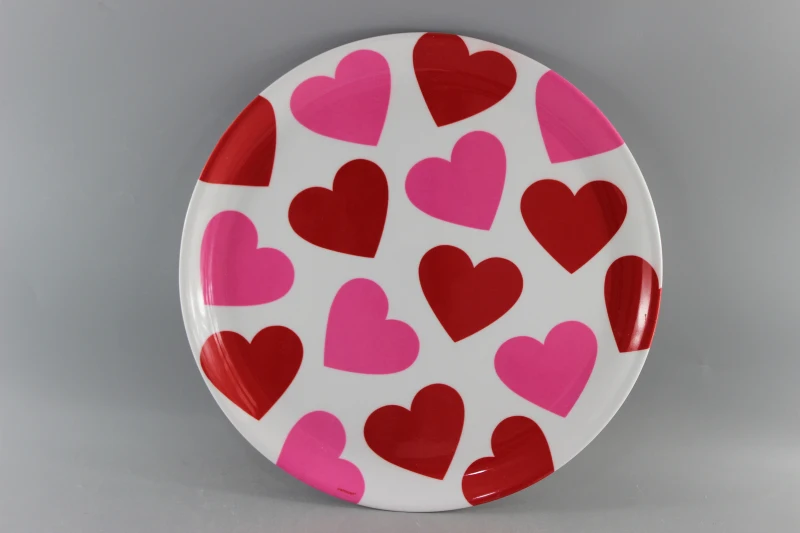 Strawberry Print Melamine dinner plate Cake dish