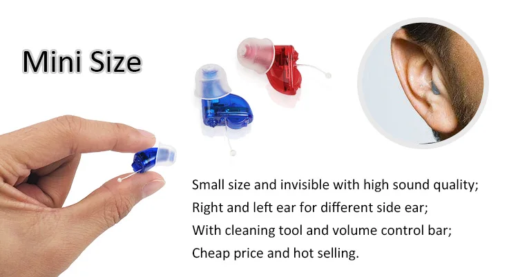 Wireless Hearing Amplifier Mini Hearing Aid in the Ear Canal Digital