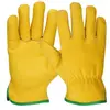 Leather Lorry Drivers Work Gloves Safety Quality SA2649