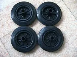 good quality 200mm rubber wheels for container and trash bin