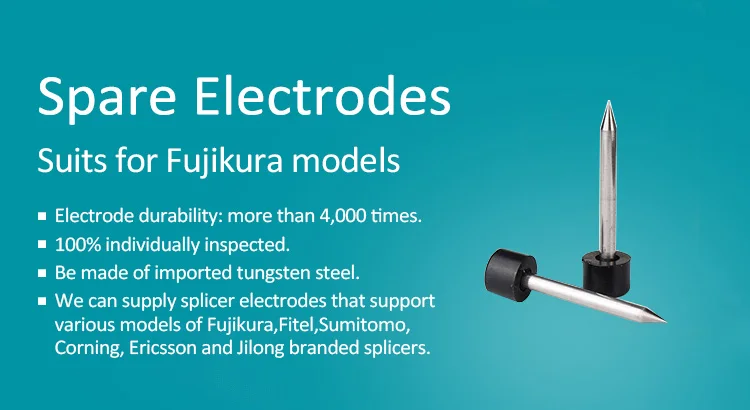 Electrodos fiber Optical para Fujikura fsm-50s 60s 70s 80s 62s Fusion Splicer 
