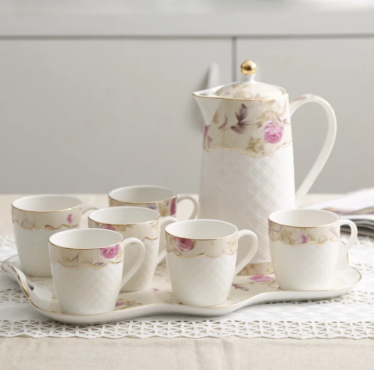 Premium Pakistani Porcelain Tea Coffee Set Grace Wholesale Ceramic Tea