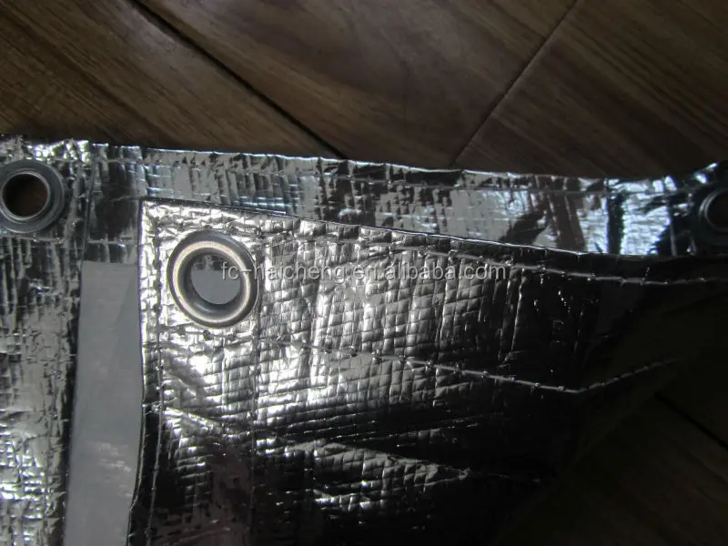 Light Reflective Aluminum Foil Fabric Canvas,Heat Resistant Tarps For