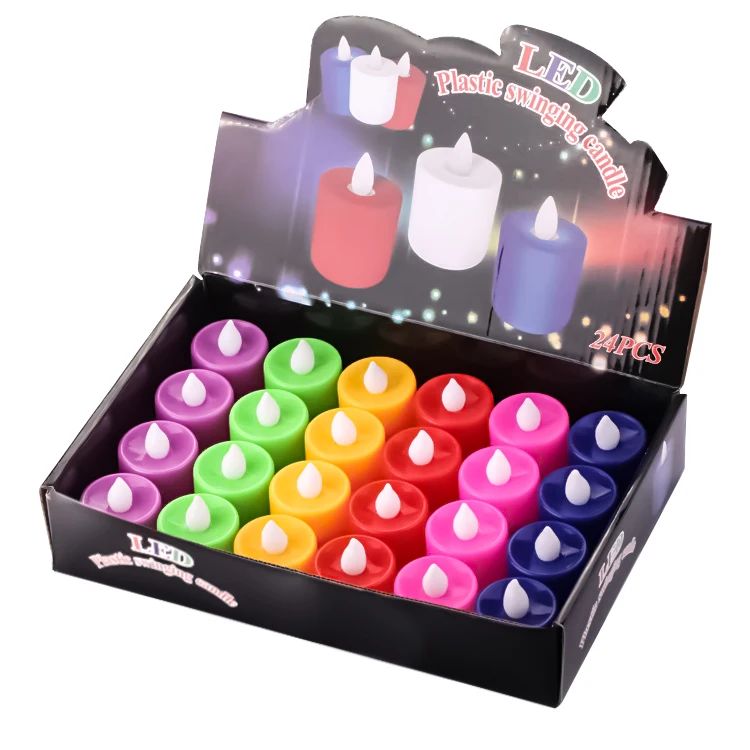 Flameless Candles Amber Decorative Led Electronic Candle Light/Yellow Led Tea Lights/Romantic Express Love Home Decor