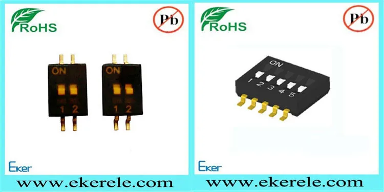 1.27mm pitch smd dip switch 1 pole