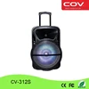 Super market high-end 12 inch cheap pro audio usb mp3 player outdoor bt digital dj portable trolley speaker for karaoke