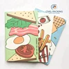 wholesale Funny Delicious Food Vegetable Soft Diary Lined Notebook School Office Supply