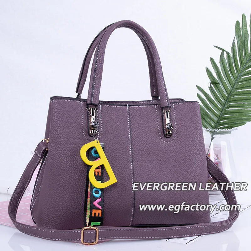 2018 New fashion lady high quality PU handbag with a accessory handbag SH534