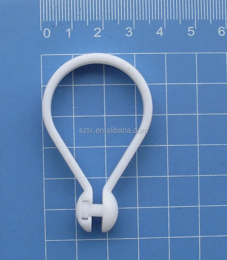 5cm To7cm White Curtain Plastic Hook For Curtain For Shower Curtains