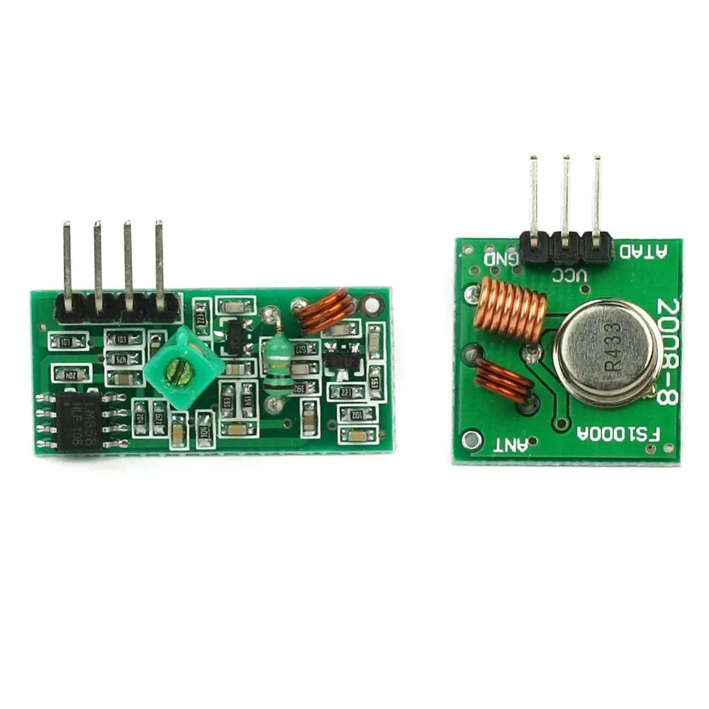 433mhz Rf Transmitter And Receiver Module Link Kit For Arm/mcu Wl Diy