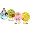 wooden multi-function toy 4sets wall hanging games wall game caterpillar toy