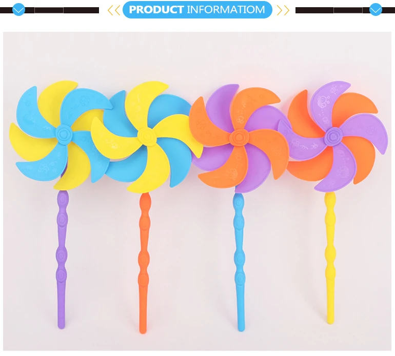 Colourful beach windmills plastic toy windmill for kids.jpg