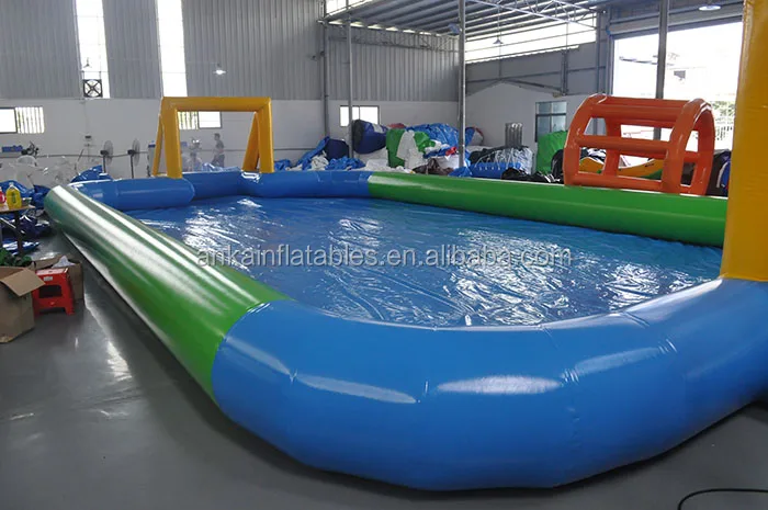 inflatable water soccer field