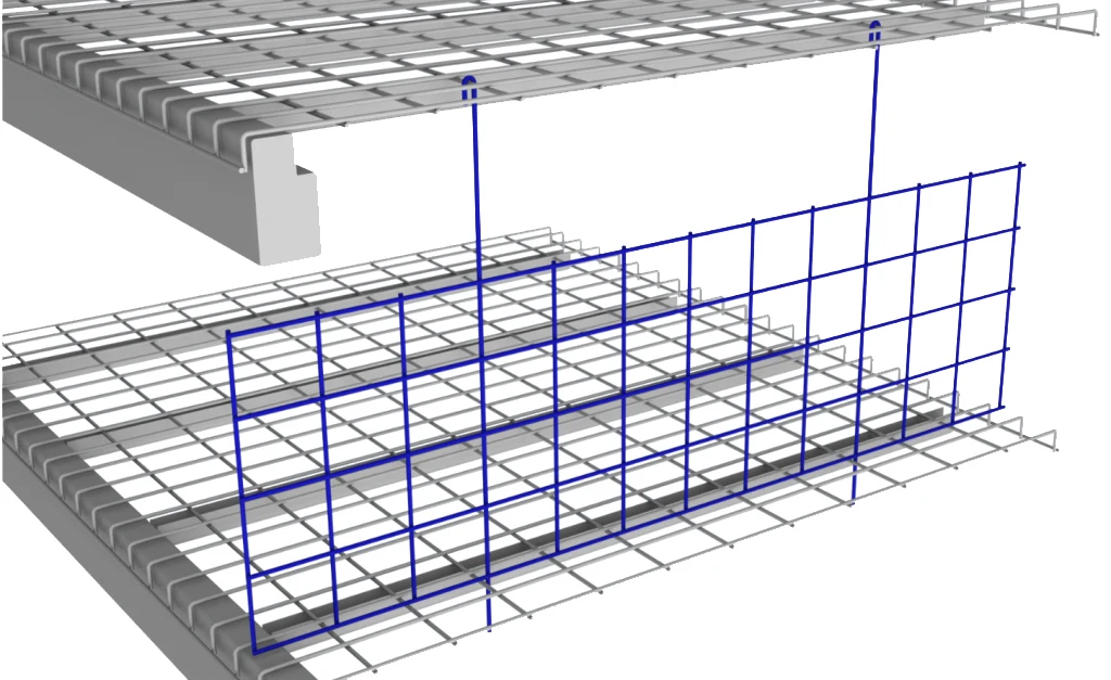 Custom Warehouse Standing Clip-on Snap-in Pallet Rack Metal Steel Mesh ...