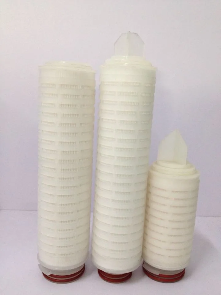 pleated polypropylene micropore membrane filter/water filter element 226/fin
