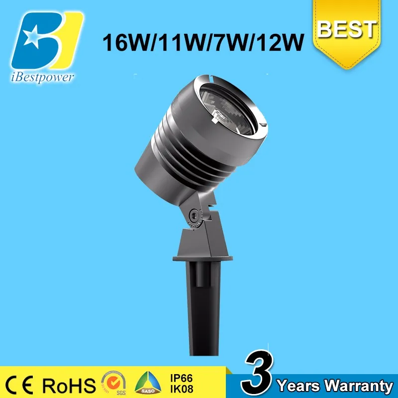 Led Outdoor Garden Spot Light With Spike 7w Ip66 White Light - Buy Lawn