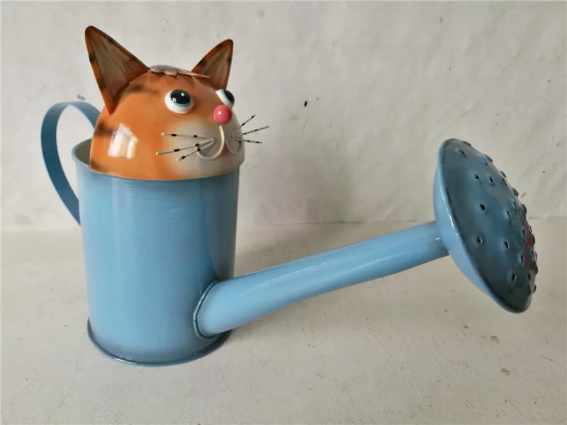 Hot sale cartoon animal shaped metal watering cans cans wholesale in