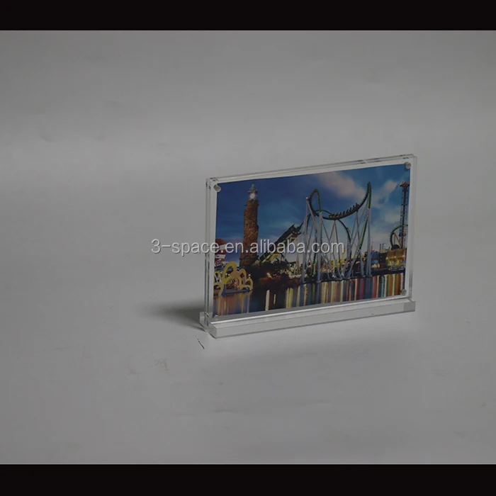 Toolsure 8x10 Acrylic Picture Frame – Magnetic, Double-Sided, Free-Standing Display With Gift Box