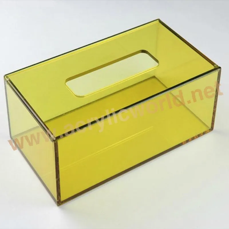 Custom Ecofriendly Color Printed Clear Plastic Tissue Box Tissue Box