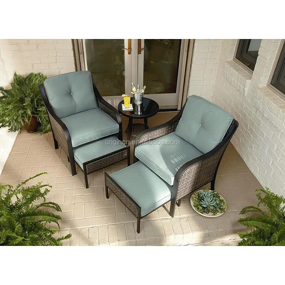 outdoor chair with pull out ottoman