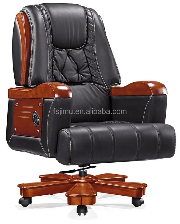 elegant genuine leather wooden executive chair,director office elegant genuine leather wooden executive chair,director office