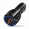 6A Quick Charge 3.0 2 Port Support QC3.0 3.1A USB Car Charger for iPhone X
