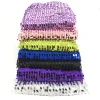 CRF0745 2019 party dress fabric melon seeds design embroidery sequin hanging sequin fabric
