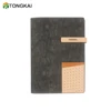 Loose-Leaf Leather Pen Loop Journal Ring Binder with Card Slot
