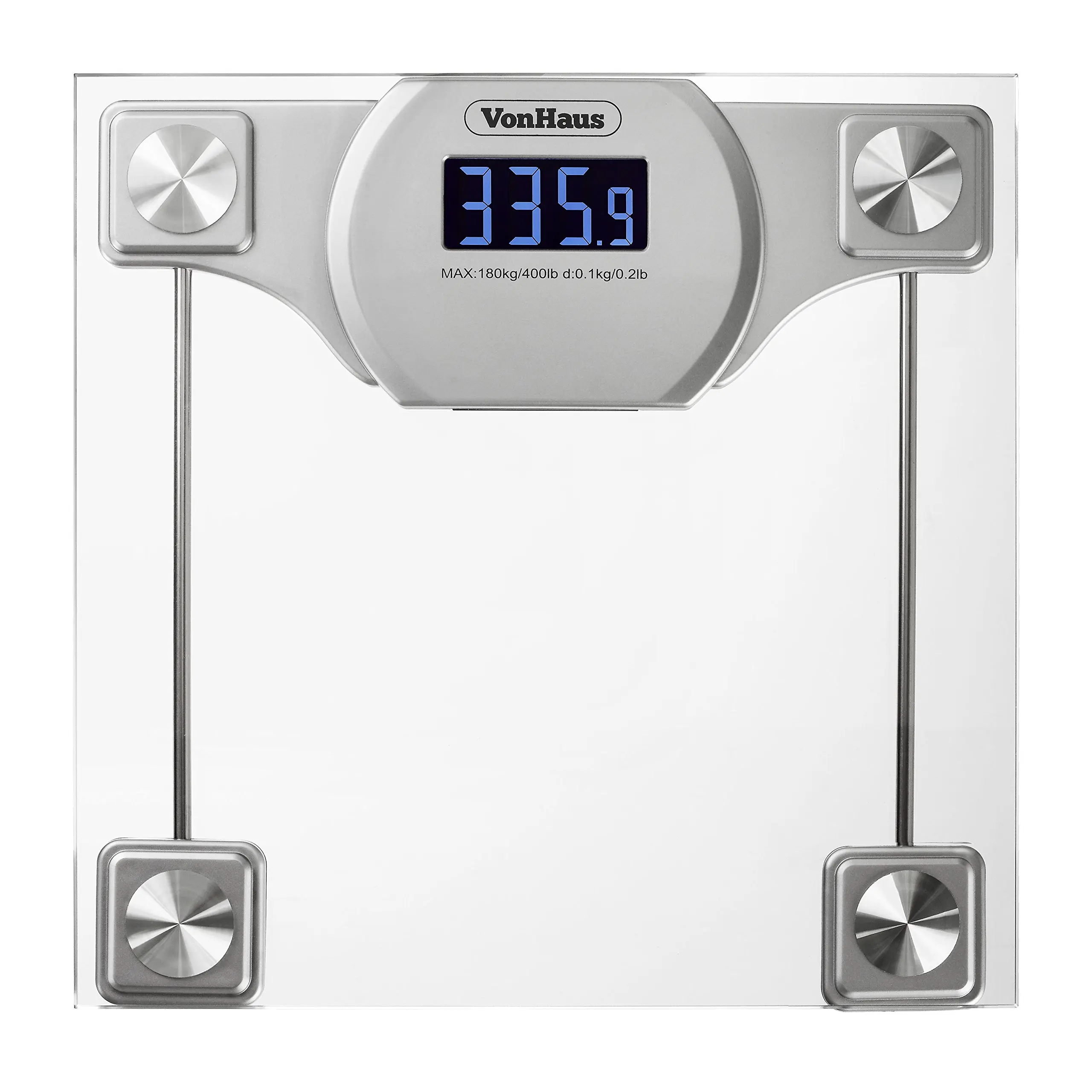 Most Accurate Bathroom Scales Find Get Quotations Vonhaus Digital Bathroom Scale Gl Silver Body Weight Scales With Large Lcd Display