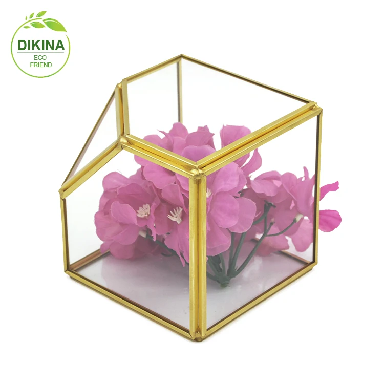 Block Crystal Round Glass Vase Round,Fish Bowl Design,Thick Lead