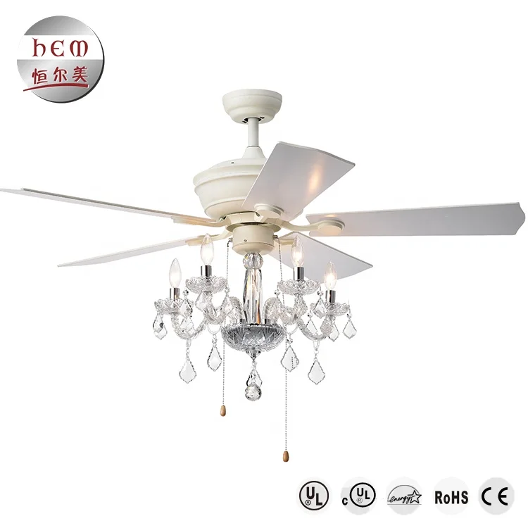 Od470mm H290mm Crystal Ceiling Fan Cost Effective Durable Dc