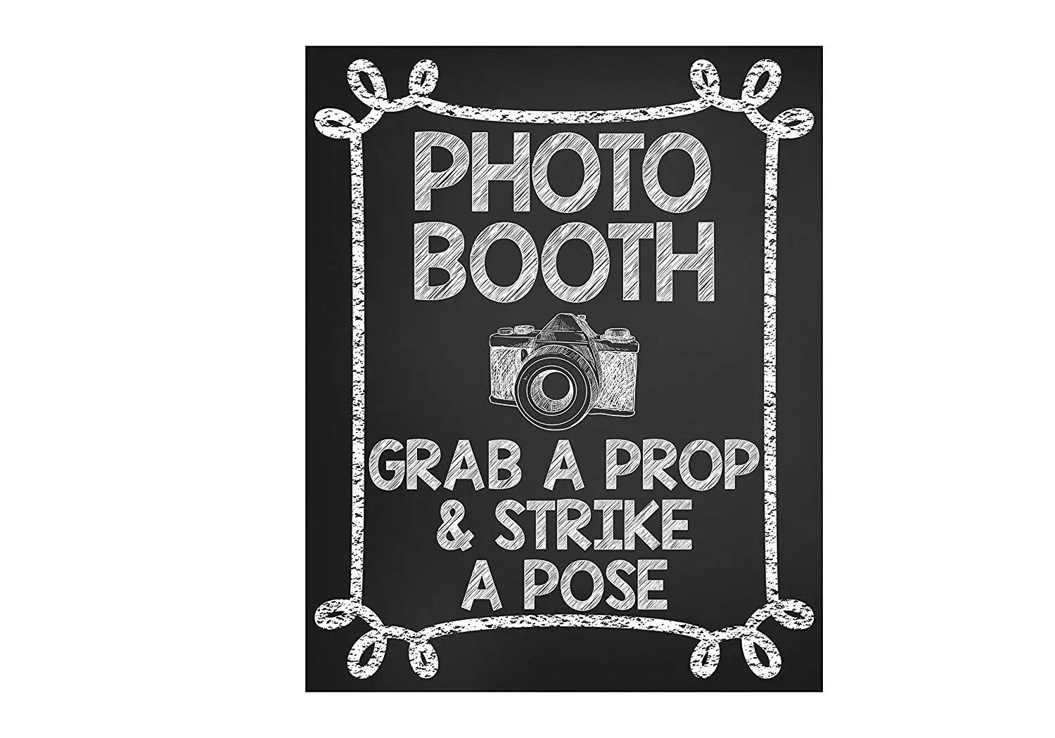 Buy Photo Booth Sign Photo Booth Prop Sign Grab A Prop And Strike A Pose Great For Photo Booth At Wedding Reception Graduation Party Birthday Party 8x10 Glossy Sign In Cheap Price