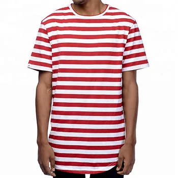 red and white striped t shirt mens