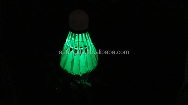 lighted badminton shuttlecock