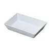 Hotel melamine rectangle deep plate plastic buffet tray hot sale buffet tray