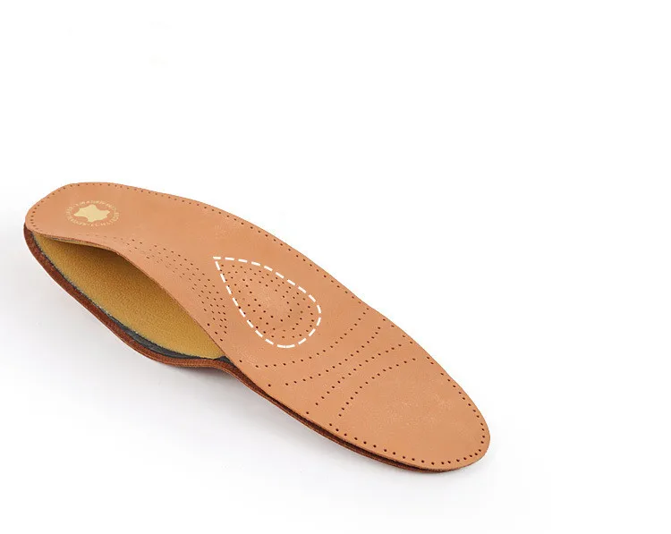 Factory Outlet Large Stock Custom Genuine Leather Shoe Padded Insoles