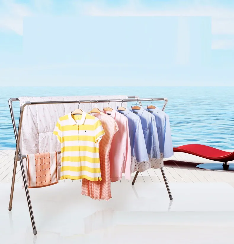 Heavy Duty Commercial Portable X Type Clothes Drying Rack For Japan