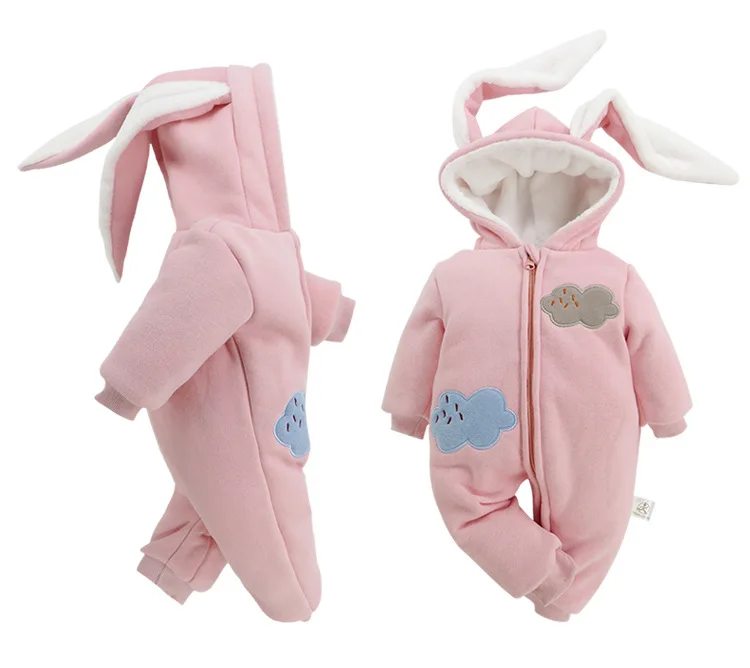 Baby boutique wholesale Rabbit cotton onesie overall bodysuit Pramsuit for girl