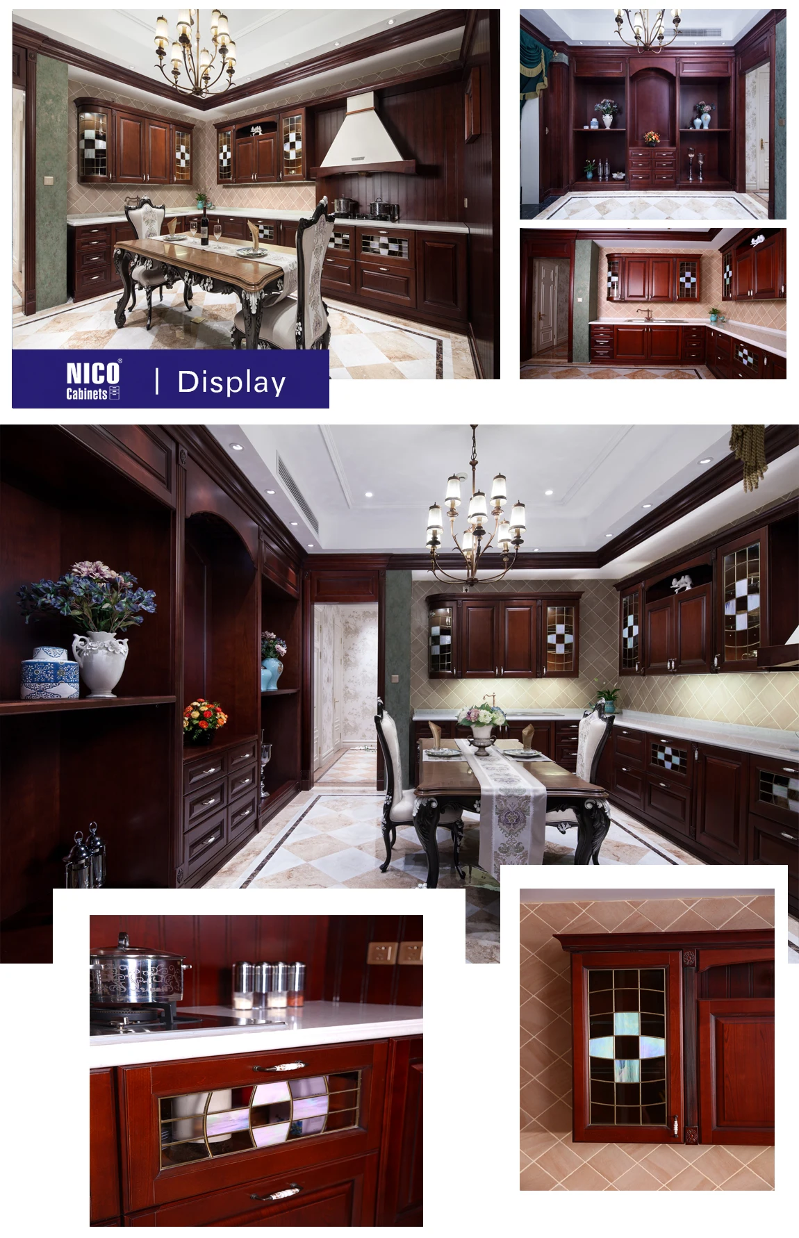 Classic Solid Wood Luxury Kitchen Kitchen Furniture