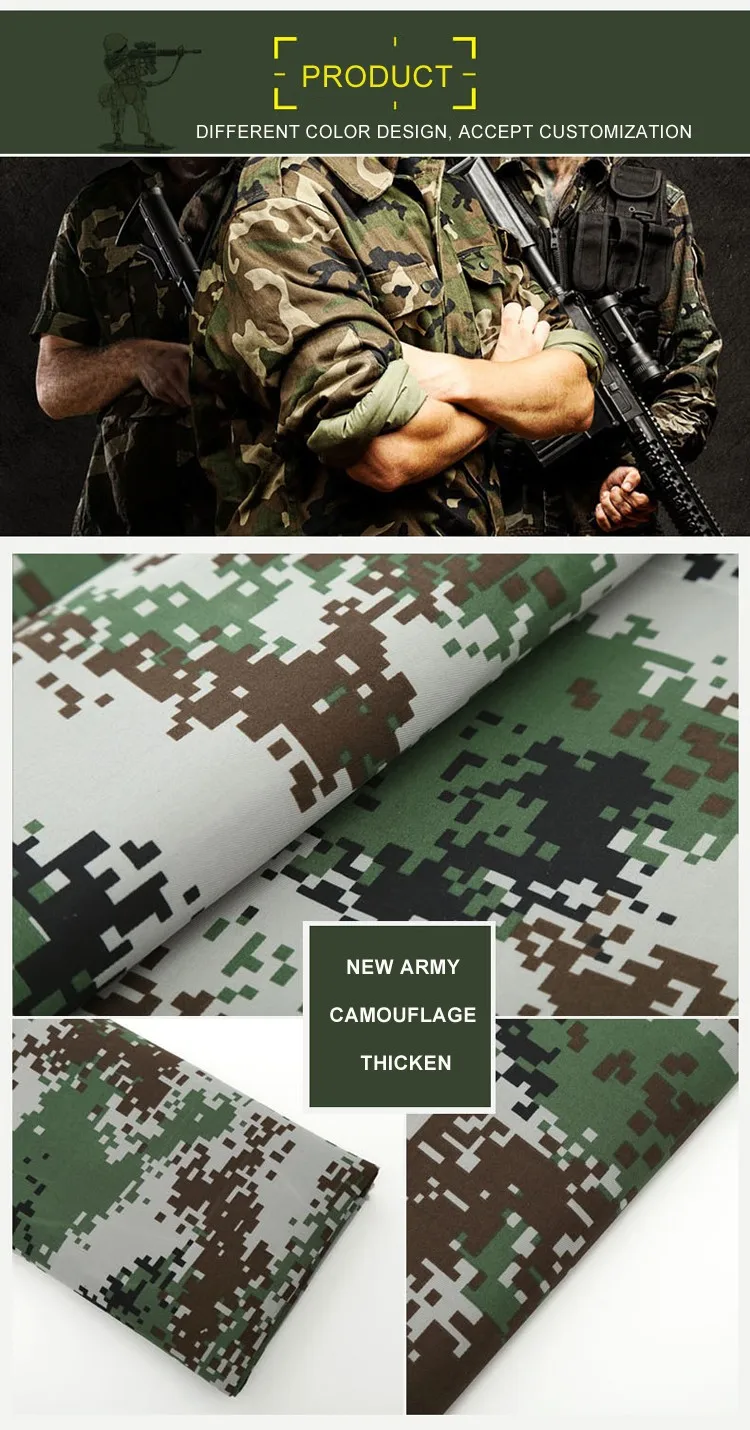 Manufacturers Selling Anti Tear Waterproof Tc Ripstop Camo Printed