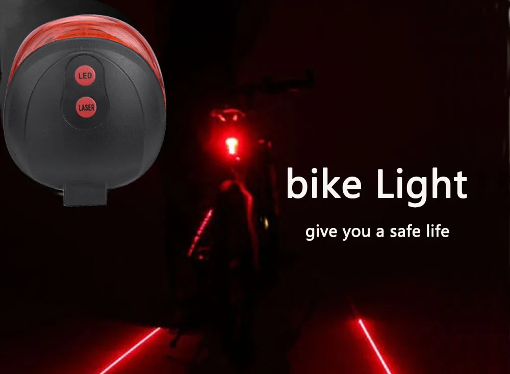 Luz laser bicicleta