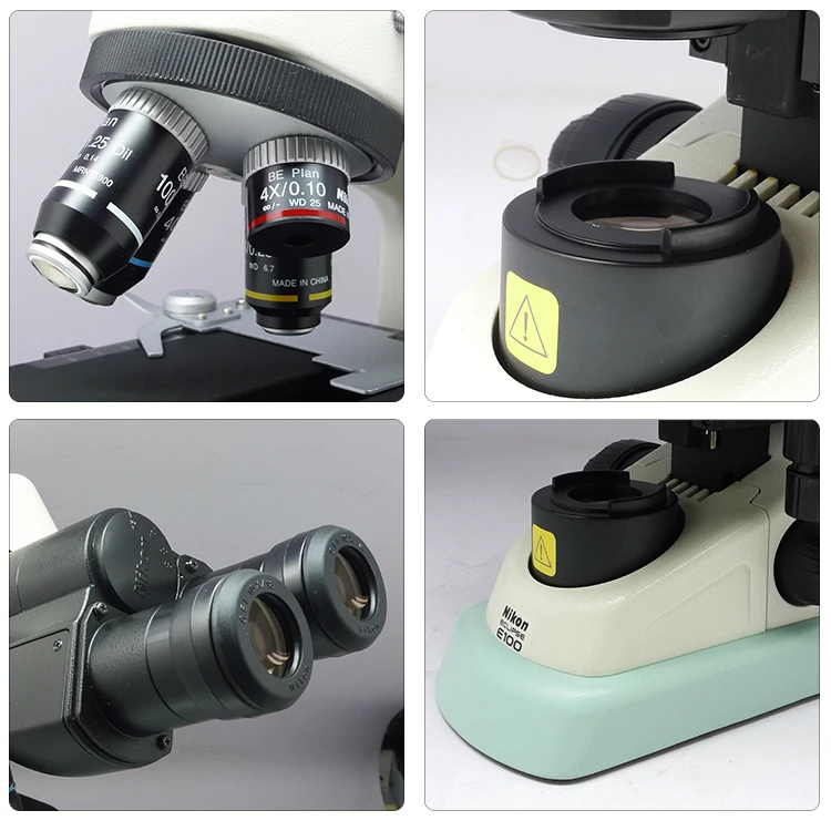 Nikon E100 1000x Biological Advanced Microscope/ Nikon E100 A12.0705 Laboratory Biological