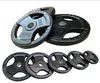 Three handles Rubber Coated Barbell Bumper Weight Plates Crossfit muscle training body building exercise weight disc AMA-9939K