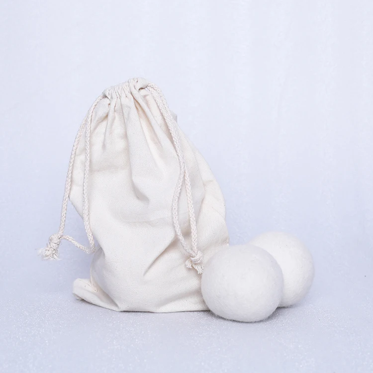 6 Pack Xl 100 Pure Organic Wool Dryer Ball With Cotton Bag Packing