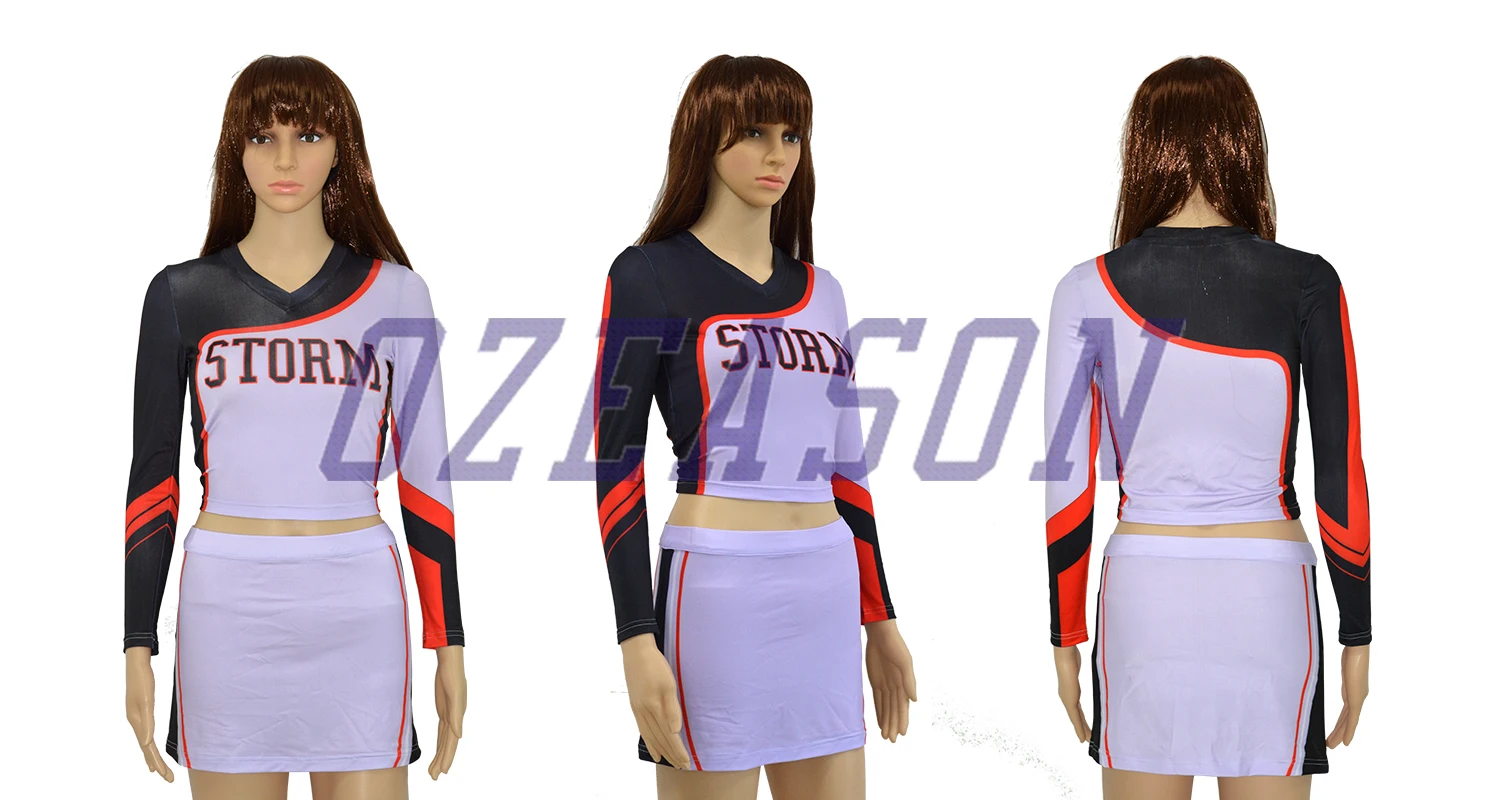 Customized Cheer Practice Wear,Crop Top Cheer Uniform Cheerleading
