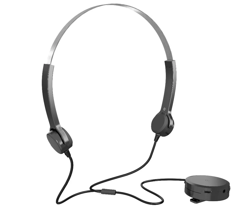 Hearing Aid Headphone Bone Conduction Hearing Aid Headset Metal