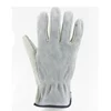 Mens Genuine cowgrain rugged wear oil-resistant leather machinist working gloves