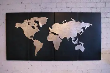 Nouveau Design Carte Du Monde En Métal Mur Art Décor Pour La Décoration Suspendue Buy Art Mural En Métaltenture Murale En Métaldécor Mural En