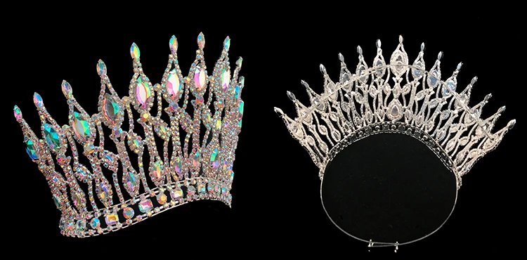 Ab Stones Pageant Crown Customize Rhinestone Beauty Tiara Miss World Crowns View Ab Stones