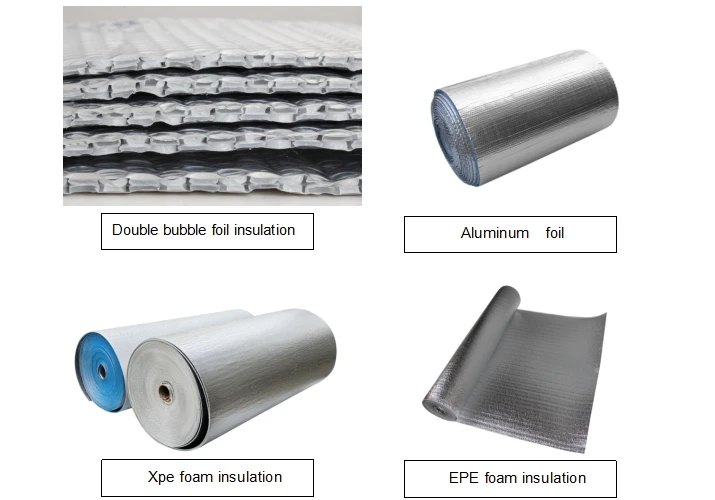 Insulated Foil Insulation Adhesive Single Aluminum Bubble Foil Wrap For
